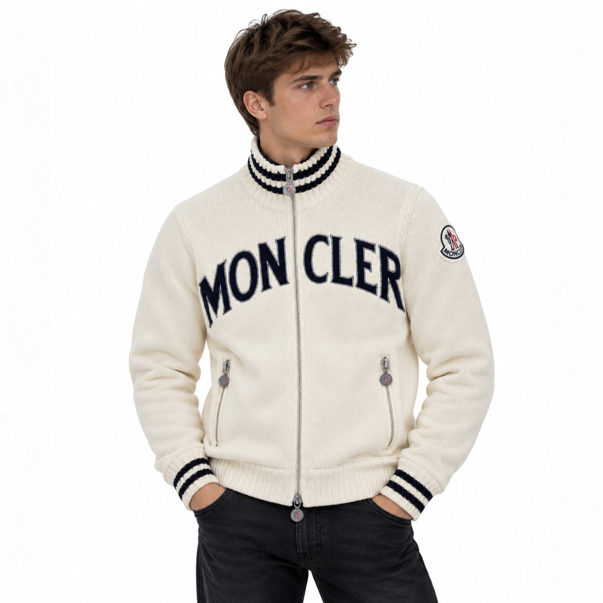 Moncler Zip Knitted Cardigan