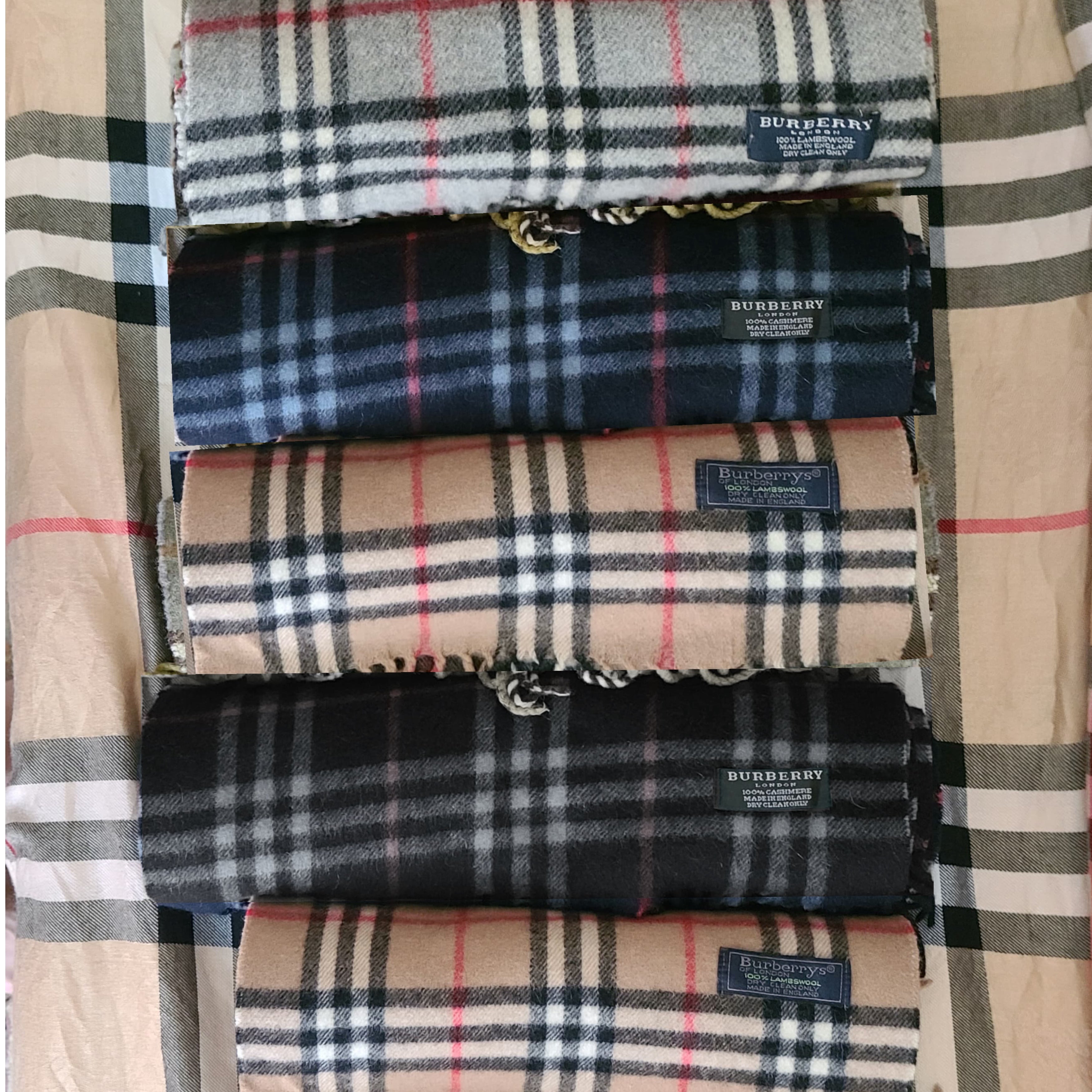 Classic Vintage Burberry Scarfs